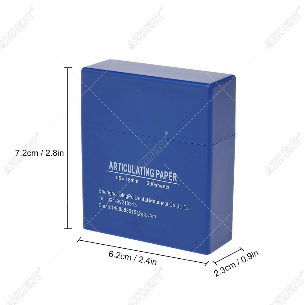 300 pcs/box 55*18mm Dental Blue Articulating Paper Strips - KiwisLove