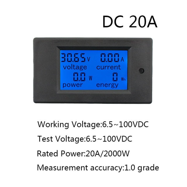 Digital LED Display Voltmeter Ammeter Wattmeter Power Energy Meter - KiwisLove