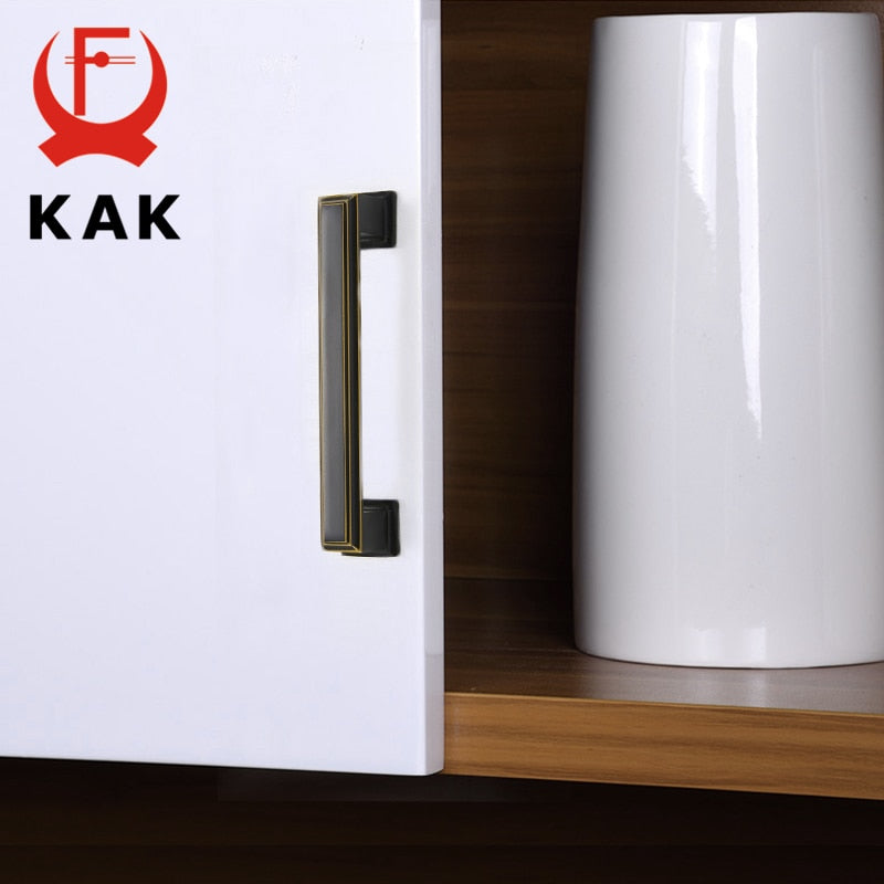 KAK Vintage Black Bronze Cabinet Handle Drawer Knobs  Door Pull - KiwisLove