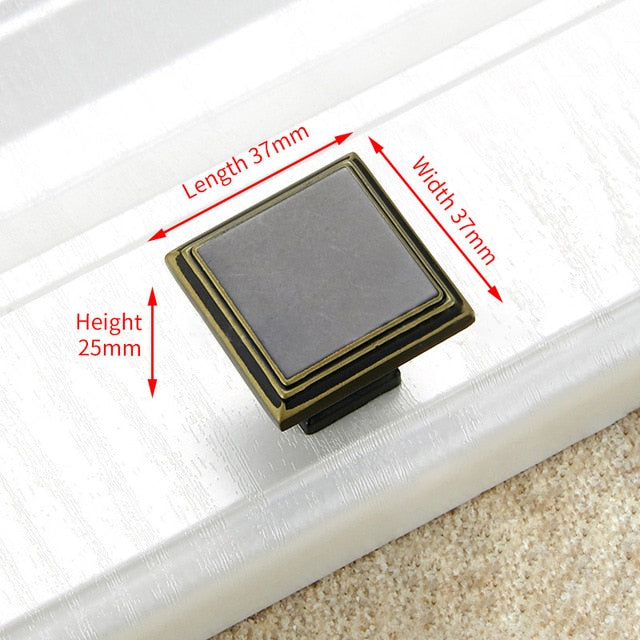 KAK Vintage Black Bronze Cabinet Handle Drawer Knobs  Door Pull - KiwisLove