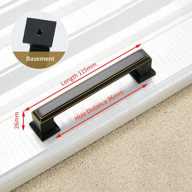 KAK Vintage Black Bronze Cabinet Handle Drawer Knobs  Door Pull - KiwisLove