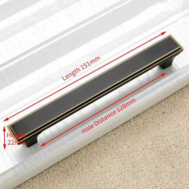 KAK Vintage Black Bronze Cabinet Handle Drawer Knobs  Door Pull - KiwisLove