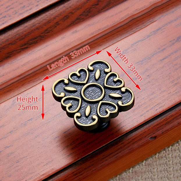 KAK Vintage Black Bronze Cabinet Handle Drawer Knobs  Door Pull - KiwisLove