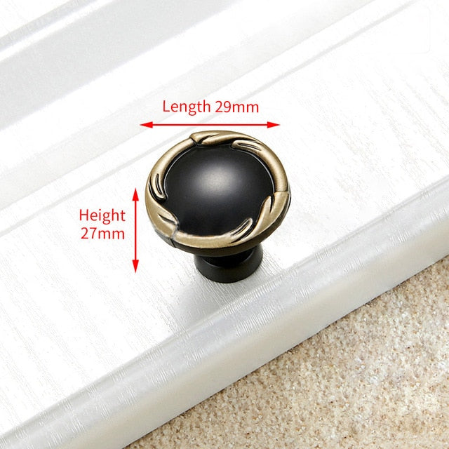 KAK Vintage Black Bronze Cabinet Handle Drawer Knobs  Door Pull - KiwisLove