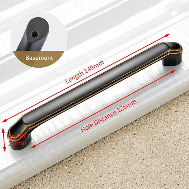 KAK Vintage Black Bronze Cabinet Handle Drawer Knobs  Door Pull - KiwisLove