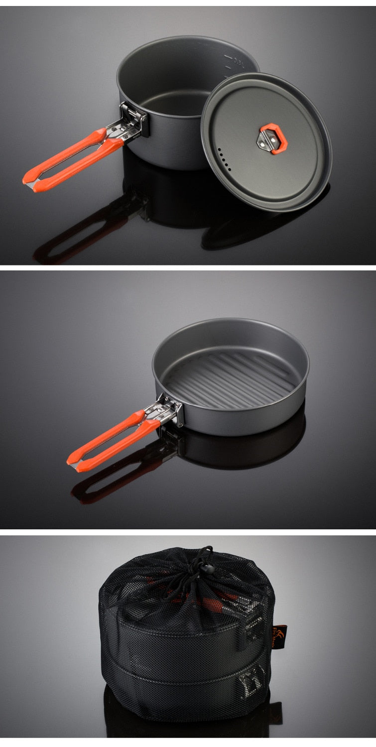 Fire Maple Feast  Picnic Pot Pan Set Foldable 2 Pots 1 Frypan FMC-F3 - KiwisLove
