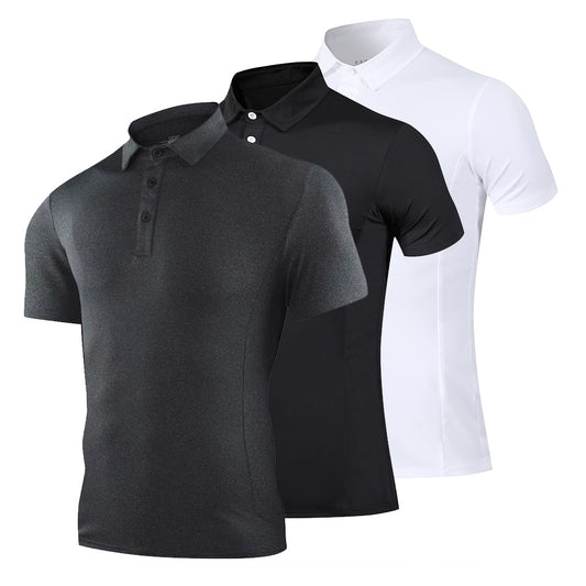 Golf Wear High Quality Business Golf Shirt Men's T-shirt Sportswear Top Golf Shirt Feather Jersey Fitness Wear - KiwisLove