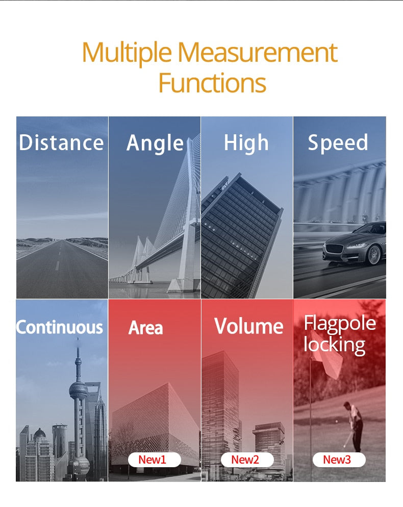 Laser Range Finder Digital Distance Meter Hunting  Golf - KiwisLove