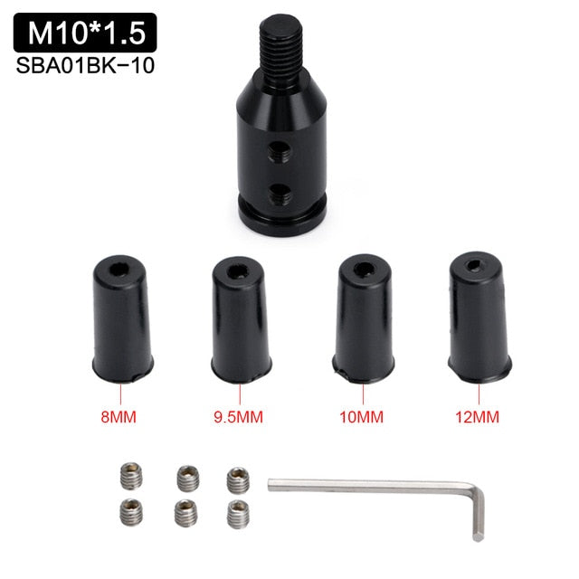 Universal Car Manual Gear Shift Knob Adapter For M10x1.5/M12x1.25 Thread Aluminum Alloy WLR-SBA01 - KiwisLove