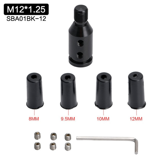 Universal Car Manual Gear Shift Knob Adapter For M10x1.5/M12x1.25 Thread Aluminum Alloy WLR-SBA01 - KiwisLove