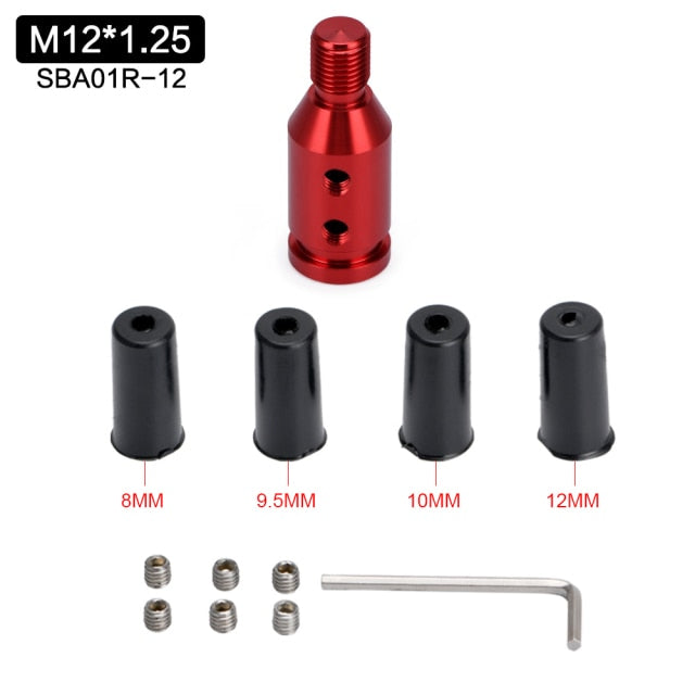 Universal Car Manual Gear Shift Knob Adapter For M10x1.5/M12x1.25 Thread Aluminum Alloy WLR-SBA01 - KiwisLove