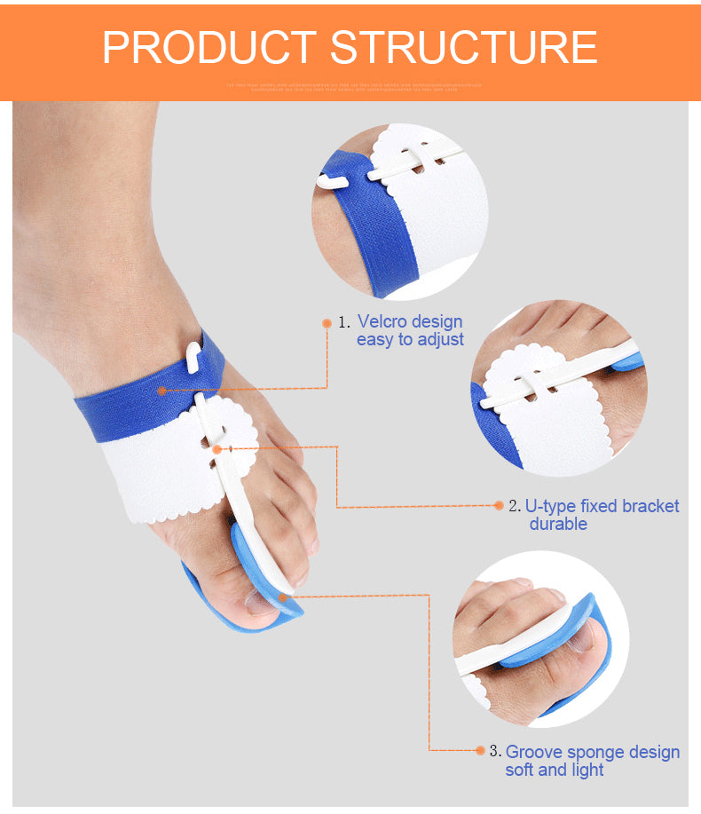 OPER 2Pcs Forefoot Bunion Hallux Valgus Orthopedic Braces Toe Thumb Postural - KiwisLove
