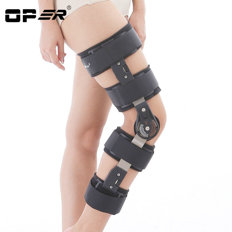 OPER Adjustable Long Knee Brace Support Joint Apparatus Stabiliser - KiwisLove
