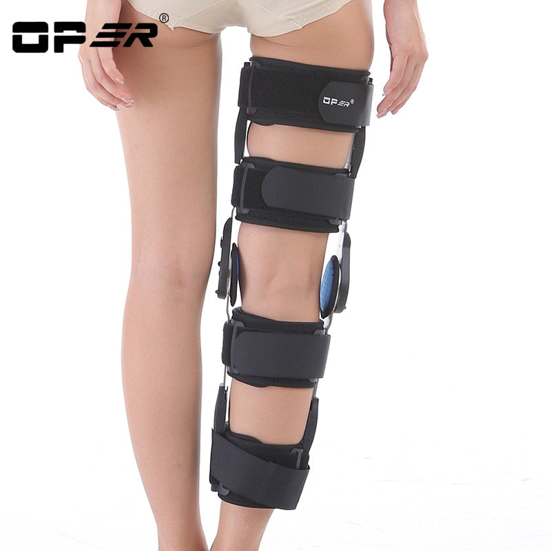 OPER Adjustable Long Knee Brace Support Joint Apparatus Stabiliser - KiwisLove