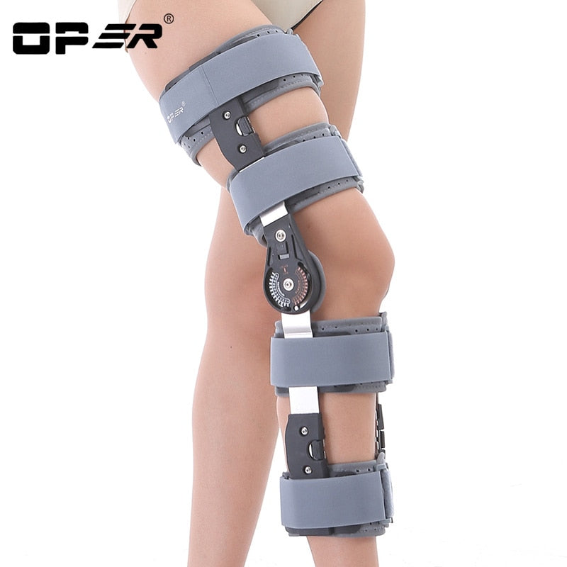 OPER Adjustable Long Knee Brace Support Joint Apparatus Stabiliser - KiwisLove