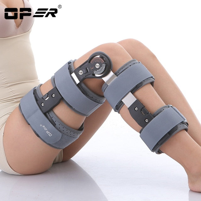 OPER Adjustable Long Knee Brace Support Joint Apparatus Stabiliser - KiwisLove