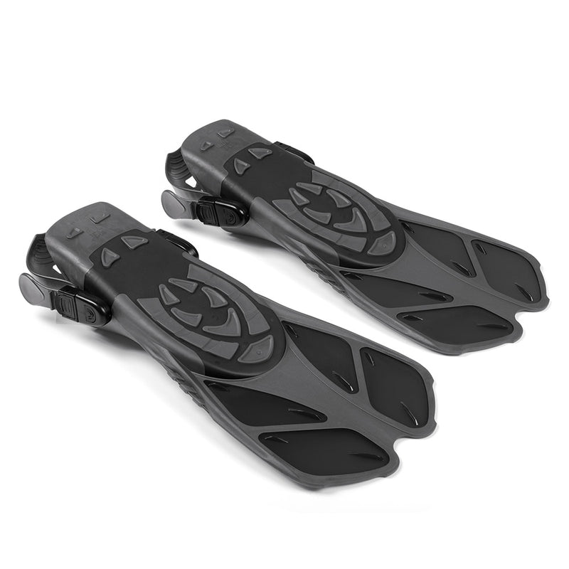 Adjustable Swimming Fins Snorkel Foot Flippers Diving Fins Beginner - KiwisLove