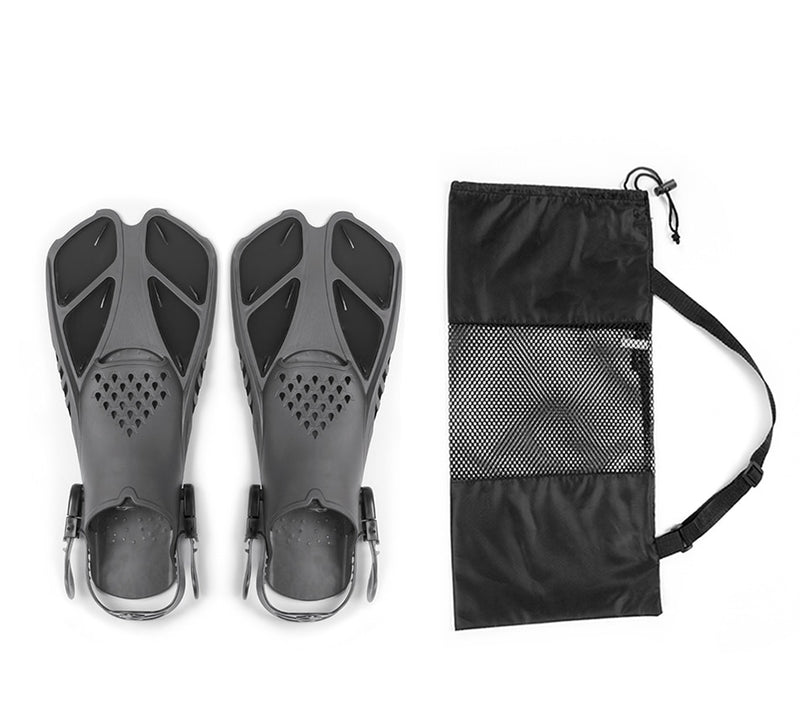 Adjustable Swimming Fins Snorkel Foot Flippers Diving Fins Beginner - KiwisLove