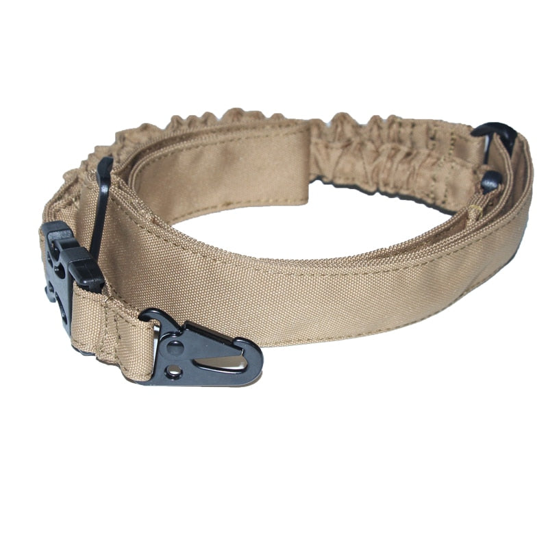 Tactical Gun Sling Single 1 Point Airsoft Heavy Duty Rifle Sling Military Nylon Bungee Belt - KiwisLove