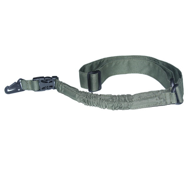 Tactical Gun Sling Single 1 Point Airsoft Heavy Duty Rifle Sling Military Nylon Bungee Belt - KiwisLove