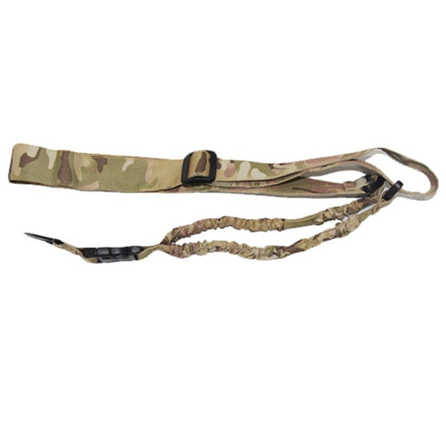 Tactical Gun Sling Single 1 Point Airsoft Heavy Duty Rifle Sling Military Nylon Bungee Belt - KiwisLove