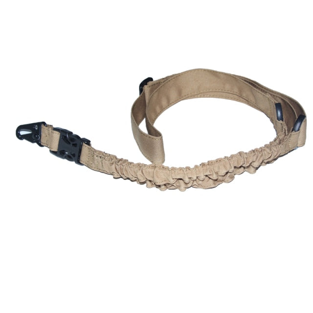 Tactical Gun Sling Single 1 Point Airsoft Heavy Duty Rifle Sling Military Nylon Bungee Belt - KiwisLove
