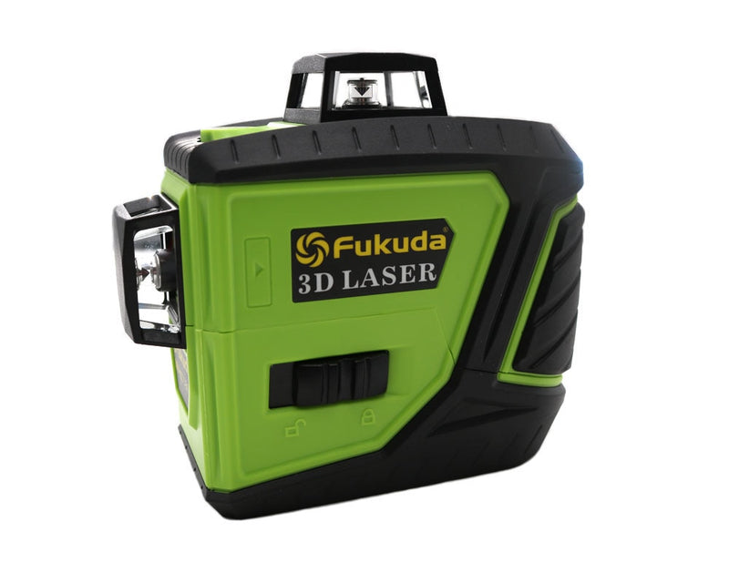 Fukuda Green laser level 3D 12Lines 360 Horizontal Vertical Cross Self-Leveling - KiwisLove