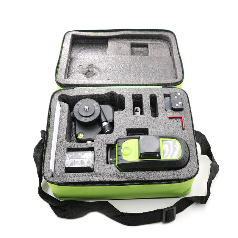 Fukuda Green laser level 3D 12Lines 360 Horizontal Vertical Cross Self-Leveling - KiwisLove