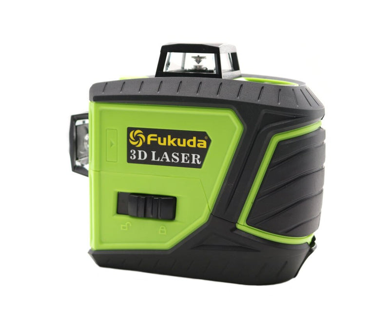 Fukuda Green laser level 3D 12Lines 360 Horizontal Vertical Cross Self-Leveling - KiwisLove