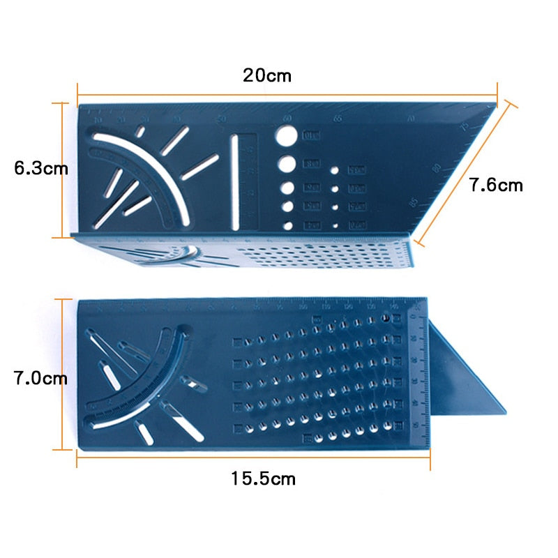 Wood Working Ruler 3D Mitre Angle Measuring Gauge Square - KiwisLove