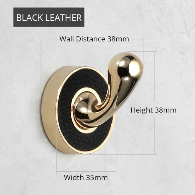 Zinc Alloy Gold Black Clothes Hook Hangers Wall Hook - KiwisLove