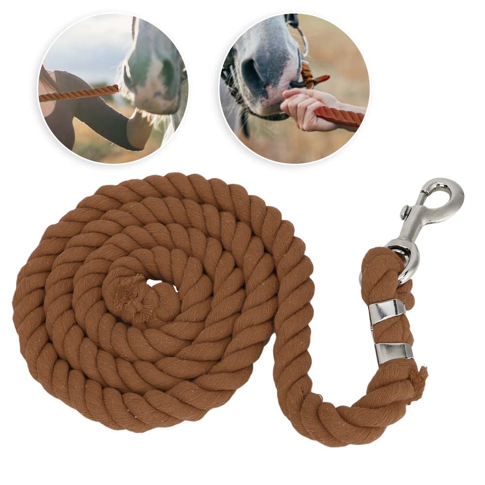 2m 20mm Durable Heavy Duty Horse Riding Braided  Lead Rope with Sturdy Clasp - KiwisLove