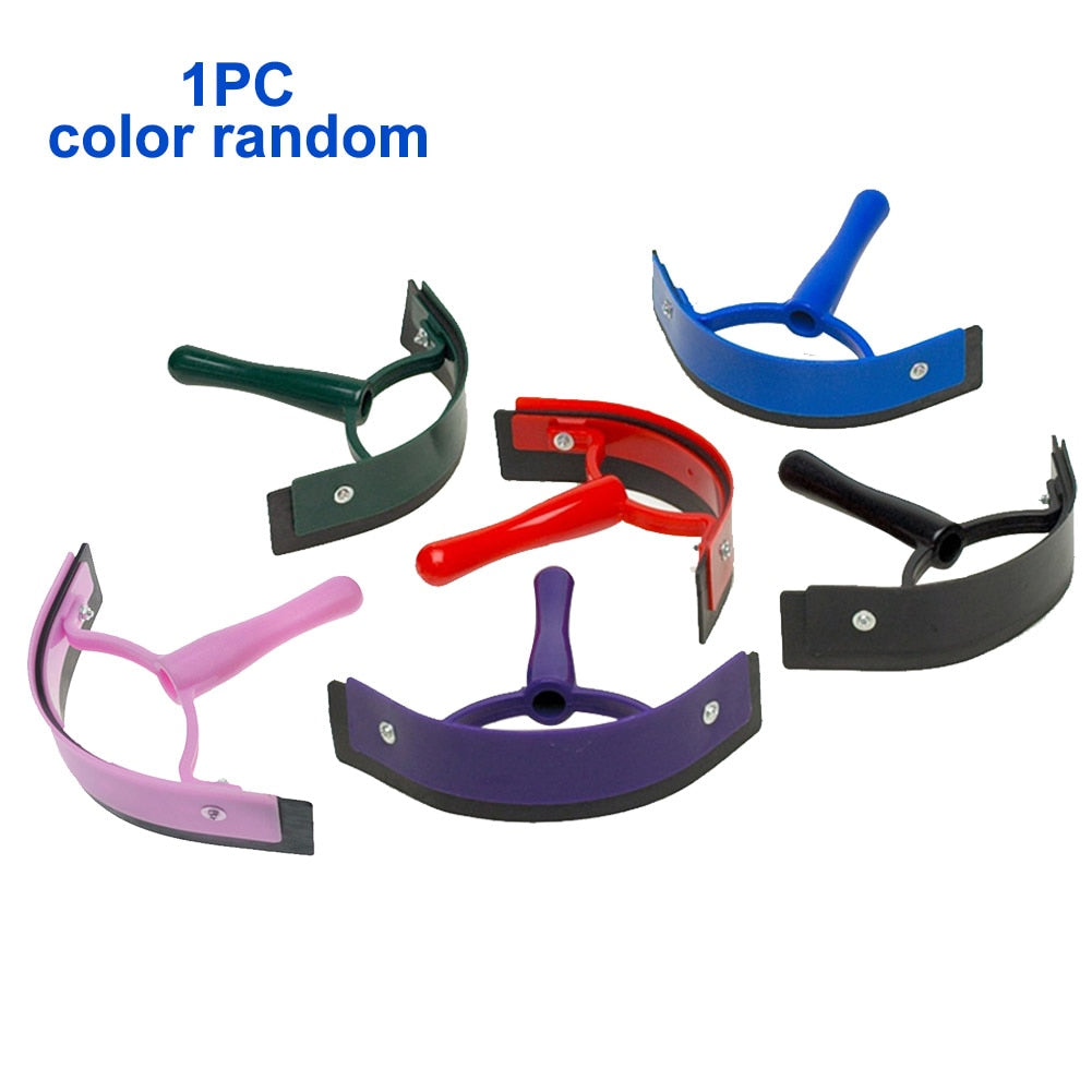 Color Randomly Soft Grip Horse Sweat Scraper Handheld Ergonomic Accessories Cleaning Non Slip Riding Outdoor PP Grooming Tool - KiwisLove