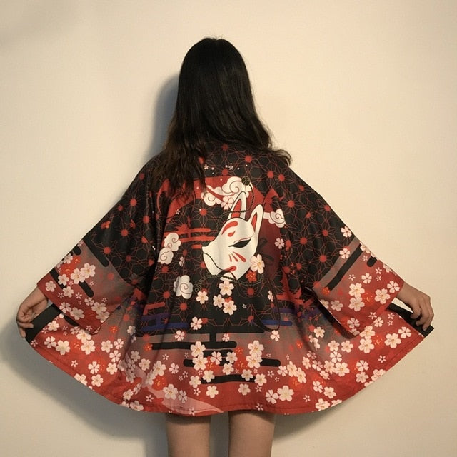 Womens tops and blouses 2020 harajuku kawaii shirt Japanese streetwear outfit kimono cardigan female yukata blouse women AZ004 - KiwisLove