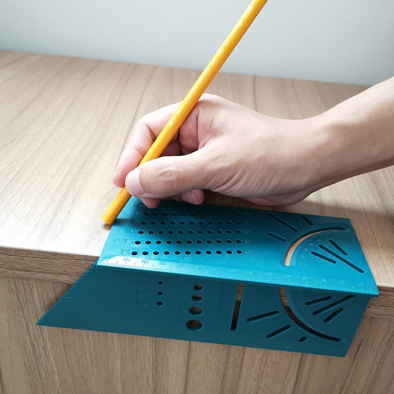 Wood Working Ruler 3D Mitre Angle Measuring Gauge Square - KiwisLove