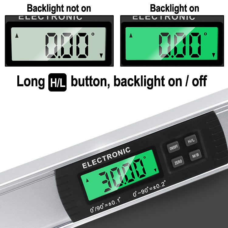 IP54 electronic spirit level digital display spirit level spirit level inclinometer angle ruler inclinometer caliper - KiwisLove