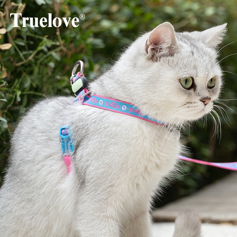 TRUELOVE CAT HANRNESS and LEASH SET TLH3911 - KiwisLove