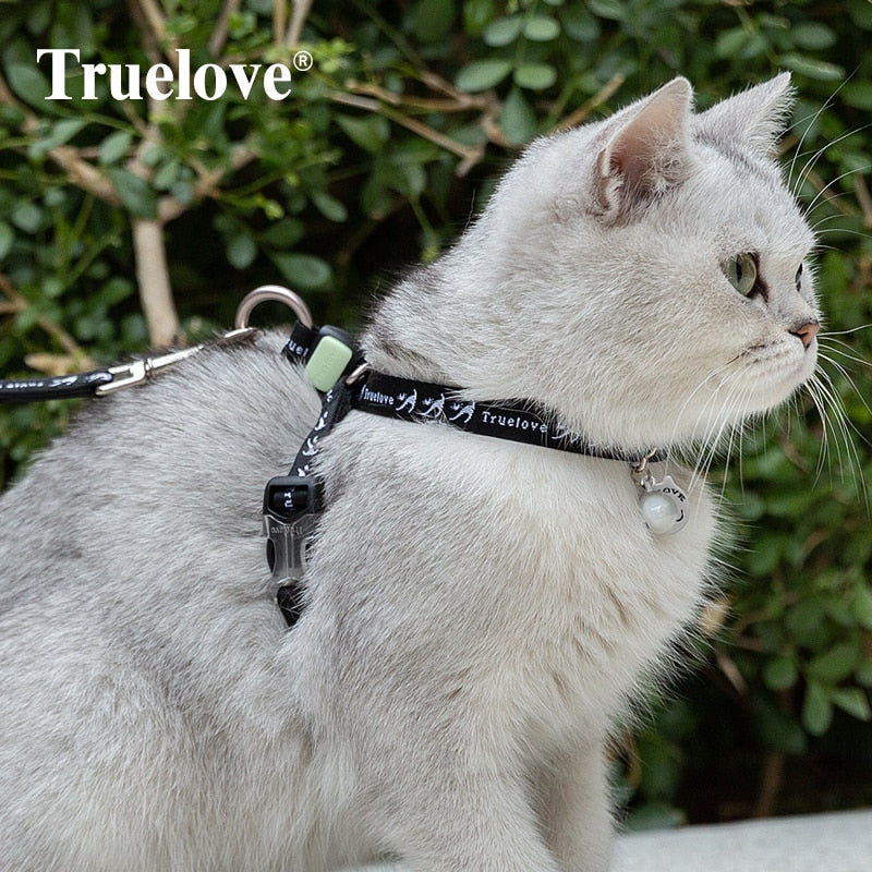 TRUELOVE CAT HANRNESS and LEASH SET TLH3911 - KiwisLove