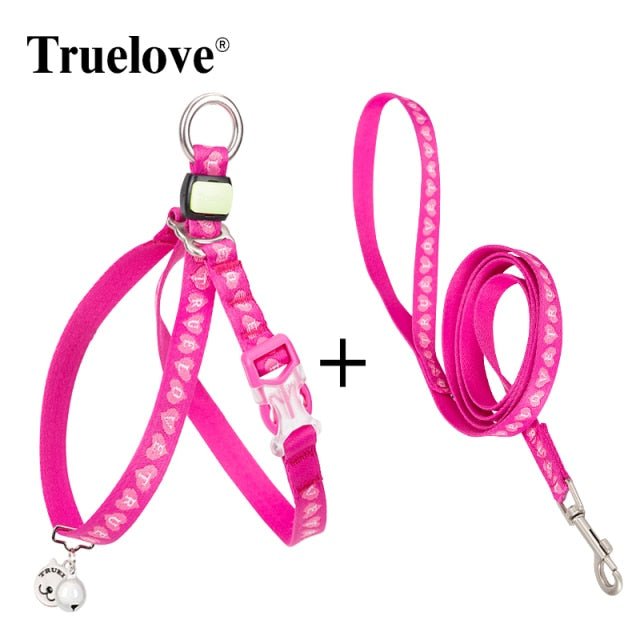 TRUELOVE CAT HANRNESS and LEASH SET TLH3911 - KiwisLove
