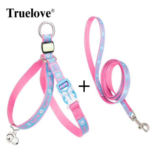 TRUELOVE CAT HANRNESS and LEASH SET TLH3911 - KiwisLove