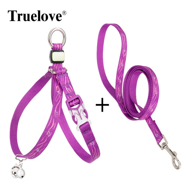 TRUELOVE CAT HANRNESS and LEASH SET TLH3911 - KiwisLove