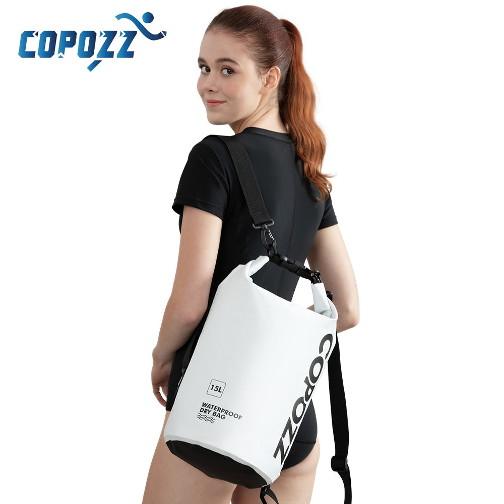 COPOZZ Swimming Bags Waterproof 15L Outdoor Sport Roll Top - KiwisLove