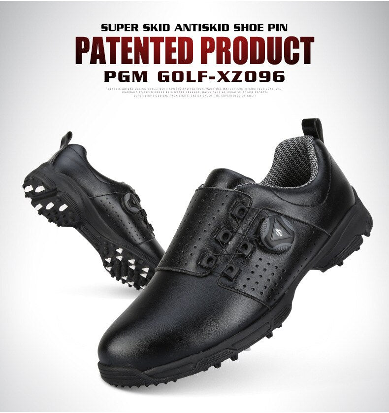 PGM Golf Shoes Men's Waterproof Spikes Anti-skid - KiwisLove