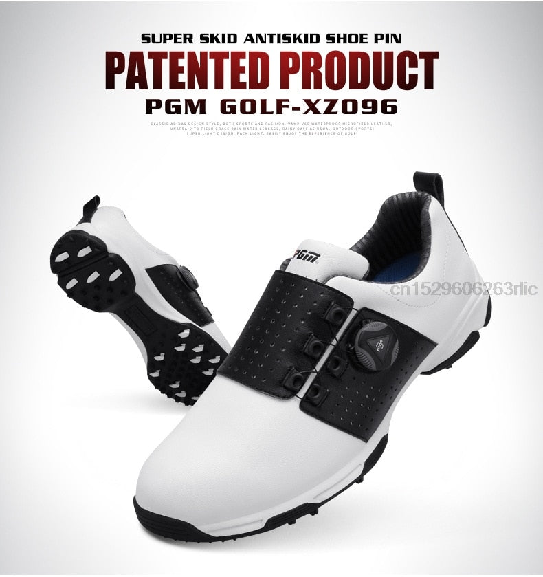 PGM Golf Shoes Men's Waterproof Spikes Anti-skid - KiwisLove