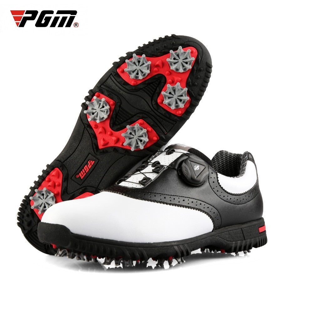 PGM Men Golf Shoes Waterproof  Rotating Buckles Anti-slip Sneakers - KiwisLove