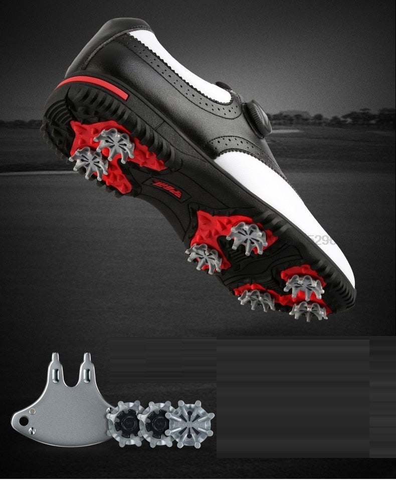 PGM Men Golf Shoes Waterproof  Rotating Buckles Anti-slip Sneakers - KiwisLove