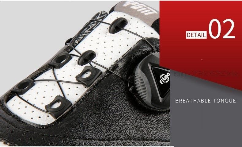 PGM Men Golf Shoes Waterproof  Rotating Buckles Anti-slip Sneakers - KiwisLove