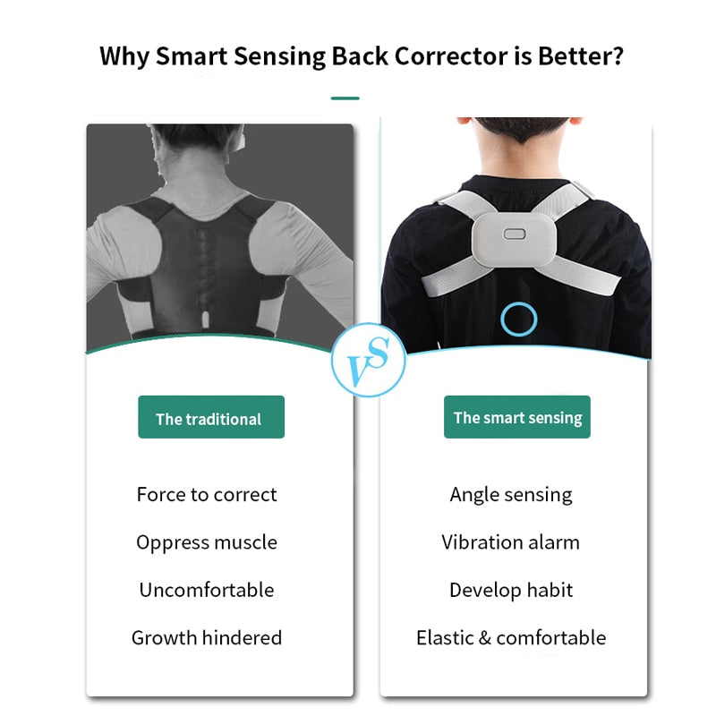 Electric Posture Corrector Back Support Trainer Spine Shoulder Correction - KiwisLove