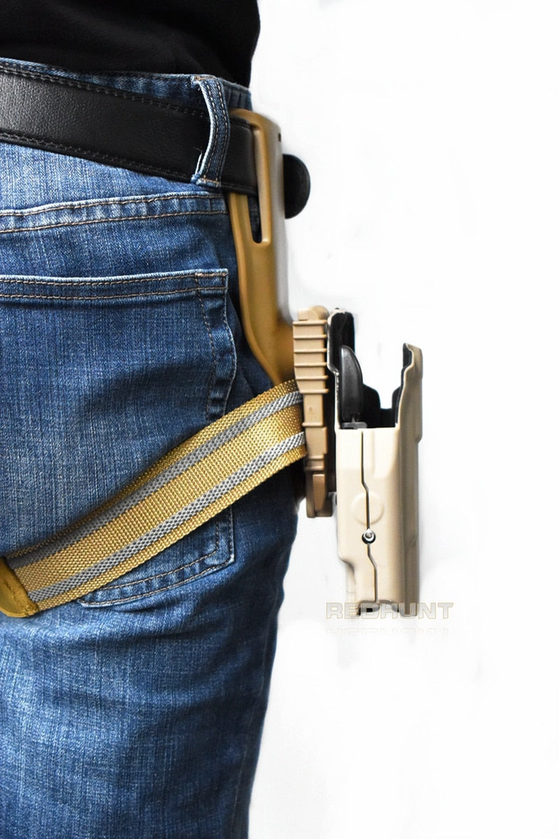 Safa Tactical Thigh Strap Quick Locking System Gun Accessories Tactical Drop Leg Elastic Band Strap with QLS 19 22 - KiwisLove