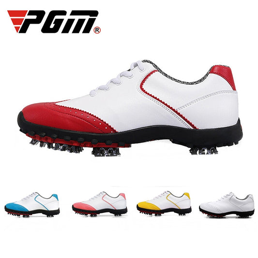 Golf Shoes Womens White Fashion Sports Shoes Waterproof Non-slip Training Shoes Ladies Active Nail Soles Breathable Sneakers - KiwisLove